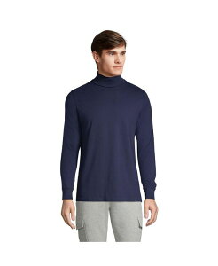 �����Y�G���h �����Y �g�b�v�X T�V���c �^�[�g���l�b�N �V���c Lands' End Men's Super-T Turtleneck T-Shirt Radiant navy �l�C�r�[
