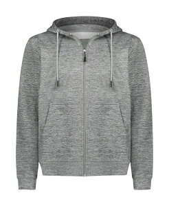 �~�I�}���I �����Y �A�E�^�[ �j�b�g�E�Z�[�^�[ �V���N �t���[�X �p�[�J�[ Mio Marino Premium Zip-Up Hoodie for Men with Smooth Silky Matte Finish & Cozy Fleece Inner Lining - Men's Sweater with Hood Halo grey �O���[