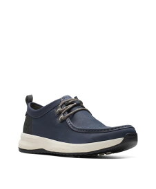 【送料無料】 クラークス メンズ スニーカー シューズ Men's Collection Wellman Moc Leather Lace Up Shoes Navy Leather