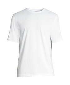 【送料無料】 ランズエンド メンズ Tシャツ トップス Men's Tall Short Sleeve Supima Tee White