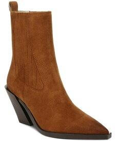 【送料無料】 サムエデルマン レディース ブーツ・レインブーツ シューズ Women's Mandey Western Chelsea Booties Frontier Brown Suede