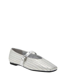 【送料無料】 ケイティ ペリー レディース パンプス シューズ Women's The Evie Mary Jane Woven Flats Silver