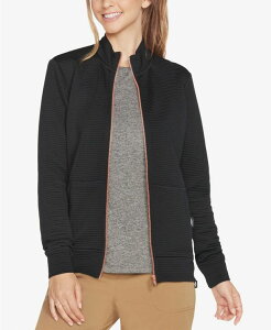 �X�P�b�`���[�Y ���f�B�[�X �A�E�^�[ �W���P�b�g�E�u���]�� ���u �W���P�b�g Skechers Women's GoWalk Ribbed Hoodless Jacket Black �u���b�N