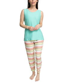 【送料無料】 ムクルクス レディース ナイトウェア アンダーウェア Women's 2 Piece Cloud Knit and Joggers Sleep Set Aqua