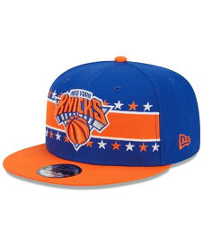 【送料無料】 ニューエラ メンズ 帽子 アクセサリー Men's Blue New York Knicks Banded Stars 9FIFTY Snapback Hat Blue