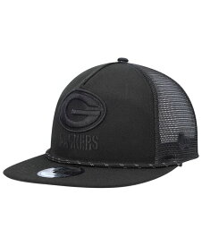 【送料無料】 ニューエラ メンズ 帽子 アクセサリー Men's Black Green Bay Packers Illumination Golfer Snapback Trucker Hat Black