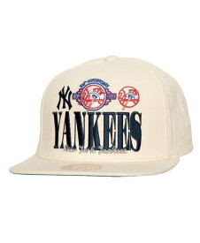 【送料無料】 ミッチェル&ネス メンズ 帽子 アクセサリー Men's Cream New York Yankees Reframe Retro Snapback Hat Cream