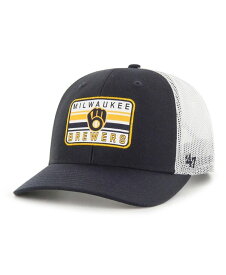 【送料無料】 47ブランド メンズ 帽子 アクセサリー Men's Navy Milwaukee Brewers Drifter Trucker Adjustable Hat Navy