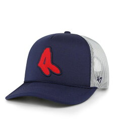 【送料無料】 47ブランド メンズ 帽子 アクセサリー Men's Navy Boston Red Sox Foam Logo Trucker Snapback Hat Navy