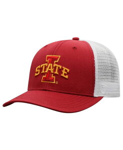 �g�b�v�I�u�U���[���h �����Y �A�N�Z�T���[ �X�q Top of the World Men's Cardinal White Iowa State Cyclones Trucker Snapback Hat Cardinal White �z���C�g