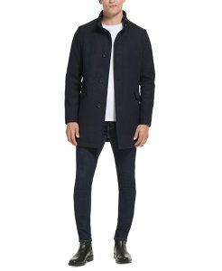 �P�l�X�R�[�� �����Y �A�E�^�[ �W���P�b�g�E�u���]�� �E�[�� �R�[�g Kenneth Cole Men's Wool Button Car Coat Navy �l�C�r�[
