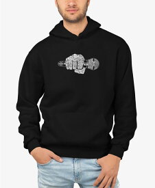 【送料無料】 エルエーポップアート メンズ パーカー・スウェット アウター Men's 90's Rappers Word Art Hooded Sweatshirt Black