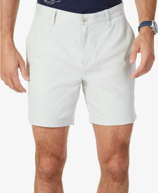 【送料無料】 ナウティカ メンズ ハーフパンツ・ショーツ ボトムス Men's Classic-Fit Stretch Flat-Front 6" Chino Deck Shorts Nautica Stone