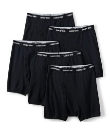 【送料無料】 ランズエンド メンズ ボクサーパンツ アンダーウェア Men's Knit Boxer 5 Pack Black