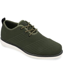 �o���X �����Y �V���[�Y �h���X�V���[�Y �����s�[�X ���[�X �j�b�g Vance Co. Men's Novak Tru Comfort Foam Knit Lace-Up Round Toe Dress Shoes Olive �I���[�u