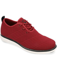 �o���X �����Y �V���[�Y �h���X�V���[�Y �����s�[�X ���[�X �j�b�g Vance Co. Men's Novak Tru Comfort Foam Knit Lace-Up Round Toe Dress Shoes Red ���b�h
