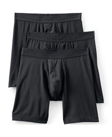 【送料無料】 ランズエンド メンズ ボクサーパンツ アンダーウェア Men's Flex Performance Boxer Brief 3 Pack Black