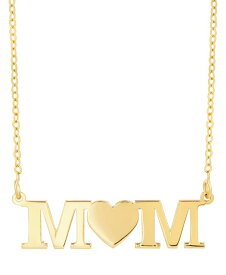 【送料無料】 イタリアン ゴールド レディース ネックレス・チョーカー・ペンダントトップ アクセサリー Mom Heart 18" Pendant Necklace in 10k Gold Gold
