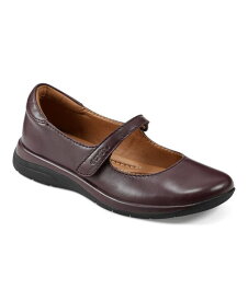 【送料無料】 アース レディース パンプス シューズ Women's Tose Round Toe Mary Jane Casual Ballet Flats Dark Red Leather