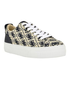 【送料無料】 ゲス レディース スニーカー シューズ Women's Giaa Platform Court Sneakers White, Navy