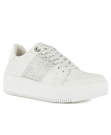 【送料無料】 ジューシークチュール レディース スニーカー シューズ Women's Deja Embellished Sneakers White