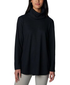 【送料無料】 コロンビア レディース シャツ トップス Women's Holly Hideaway Waffle Cowl-Neck Pullover Top Black