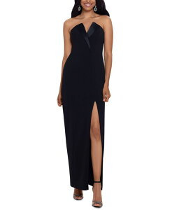 �x�b�c�B�A���h�A�_�� ���f�B�[�X �g�b�v�X �����s�[�X �X�g���b�v���X Betsy & Adam Strapless Tuxedo Gown Black �u���b�N