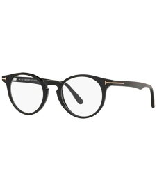 【送料無料】 トム・フォード メンズ サングラス・アイウェア アクセサリー TR001034 Unisex Round Eyeglasses Black