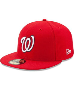 �j���[�G�� �����Y �A�N�Z�T���[ �X�q �L���b�v New Era Men's Washington Nationals Game Authentic Collection On-Field 59FIFTY Fitted Cap Red ���b�h