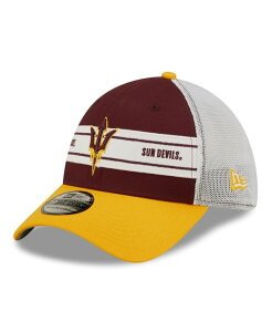 �j���[�G�� �����Y �A�N�Z�T���[ �X�q New Era Men's Maroon Gold Arizona State Sun Devils Banded 39THIRTY Flex Hat Maroon Gold �}���[��