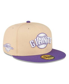 【送料無料】 ニューエラ メンズ 帽子 アクセサリー Men's Peach Purple San Francisco Giants 2002 World Series Side Patch 59FIFTY Fitted Hat Peach, Purple