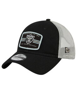 j[G Y ANZT[ Xq New Era Men's Black Las Vegas Raiders Property Trucker 9TWENTY Snapback Hat Black ubN
