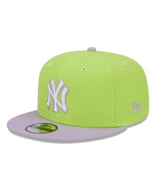 【送料無料】 ニューエラ メンズ 帽子 アクセサリー Men's Neon Green Purple New York Yankees Spring Basic Two-Tone 9FIFTY Snapback Hat Neon Green, Purple