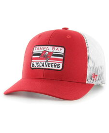 【送料無料】 47ブランド メンズ 帽子 アクセサリー Men's Red White Tampa Bay Buccaneers Drifter Adjustable Trucker Hat Red, White