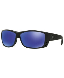 【送料無料】 コスタデルマール メンズ サングラス・アイウェア アクセサリー Polarized Sunglasses CAT CAY 61P BLACK BLACK/ BLUE MIRROR POLAR