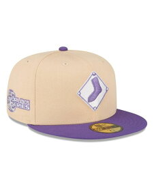 【送料無料】 ニューエラ メンズ 帽子 アクセサリー Men's Peach Purple Chicago White Sox 2005 World Series Side Patch 59FIFTY Fitted Hat Peach, Purple