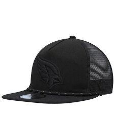 【送料無料】 ニューエラ メンズ 帽子 アクセサリー Men's Black Arizona Cardinals Illumination Golfer Snapback Trucker Hat Black