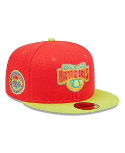 �j���[�G�� �����Y �A�N�Z�T���[ �X�q New Era Men's Red Neon Green Washington Nationals 2008 Inaugural Season Lava Highlighter Combo 59FIFTY Fitted Hat Red Neon Green ���b�h