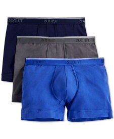 【送料無料】 ツーイグジスト メンズ ボクサーパンツ アンダーウェア Men's Cotton Stretch Boxer Briefs 3-Pack Blue/Grey/Navy