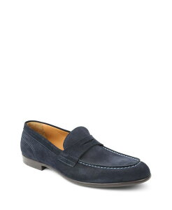 u[m}O Y V[Y Xb|E[t@[ [t@[ Bruno Magli Men's Silas Loafers Navy Suede lCr[