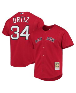 �~�b�`�F��&�l�X �����Y �g�b�v�X �V���c ���b�V�� �W���[�W�[ Mitchell & Ness Men's David Ortiz Red Boston Red Sox Cooperstown Collection Mesh Batting Practice Jersey Red ���b�h