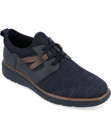 【送料無料】 バンス メンズ スニーカー シューズ Men's Claxton Tru Comfort Foam Knit Lace-Up Round Toe Sneaker Navy