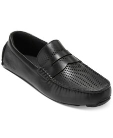 【送料無料】 コールハーン メンズ スリッポン・ローファー シューズ Men's Grand Laser Penny Driving Loafer Black/black