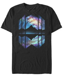 �t�B�t�X�T�� �����Y �g�b�v�X T�V���c Fifth Sun Men's Generic Additude Night Mountain Short Sleeve T-shirt Black �u���b�N