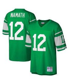 【送料無料】 ミッチェル&ネス メンズ シャツ トップス Men's Joe Namath Kelly Green New York Jets Legacy Replica Jersey Kelly Green