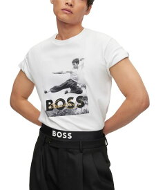 【送料無料】 ヒューゴボス メンズ Tシャツ トップス x Bruce Lee Gender-Neutral T-shirt White