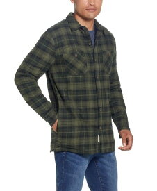 【送料無料】 ウェザープルーフ メンズ ジャケット・ブルゾン アウター Men's Sherpa Lined Flannel Shirt Jacket Bottle Green