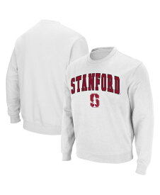 【送料無料】 コロシアム メンズ シャツ トップス Men's White Stanford Cardinal Arch & Logo Crew Neck Sweatshirt White