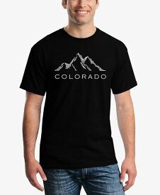 【送料無料】 エルエーポップアート メンズ Tシャツ トップス Men's Word Art Colorado Ski Towns Short Sleeve T-shirt Black