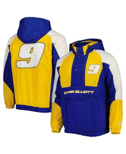 �X�^�[�^�[ �����Y �A�E�^�[ �W���P�b�g�E�u���]�� �W���P�b�g Starter Men's Royal Yellow Chase Elliott The Body Check Half-Snap Pullover Jacket Royal Yellow �C�G���[